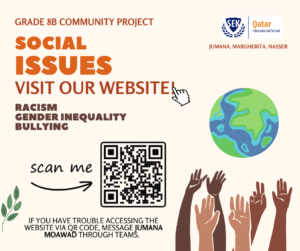 Social Issues, A Community Project by G8 Students