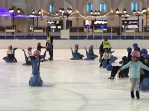 Ice-skating at the Gondolania Ice Rink at Villaggio Mall